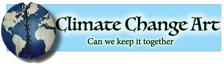 Climate Change art, woodcarving, wall art, climate, art